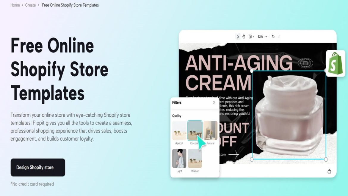 Shopify Cosmetics Store Owners Turning to Pippit for Beautiful Design Templates